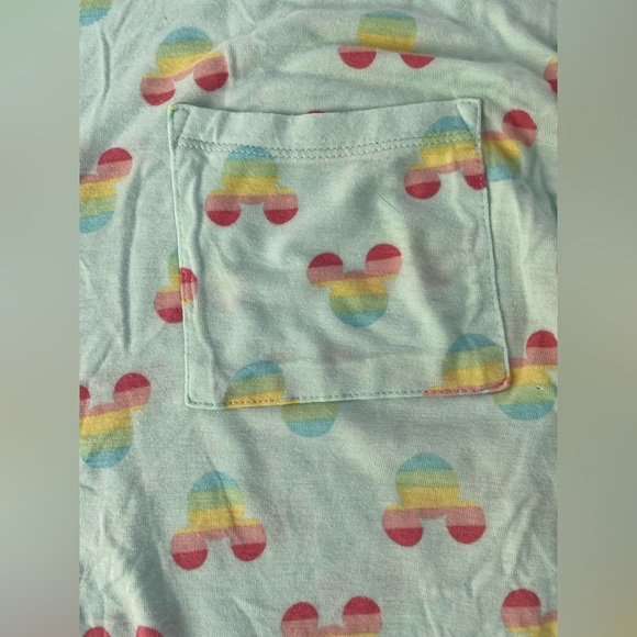 Disney Ladies Short Teal Colored Pajama Set With Pockets Minnie; size S - Picture 4 of 5